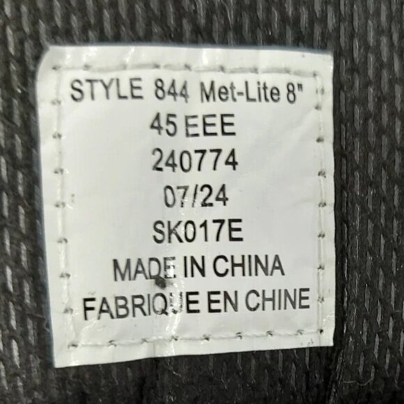 (N91087-1) Sidewinder 844 Met-Lite 8" Work Boot - Size 11 - Picture 10 of 13